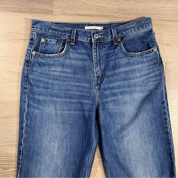 Levi’s Low Pro Straight Medium Wash Distressed Boyfriend Jeans 29 - Picture 3 of 9